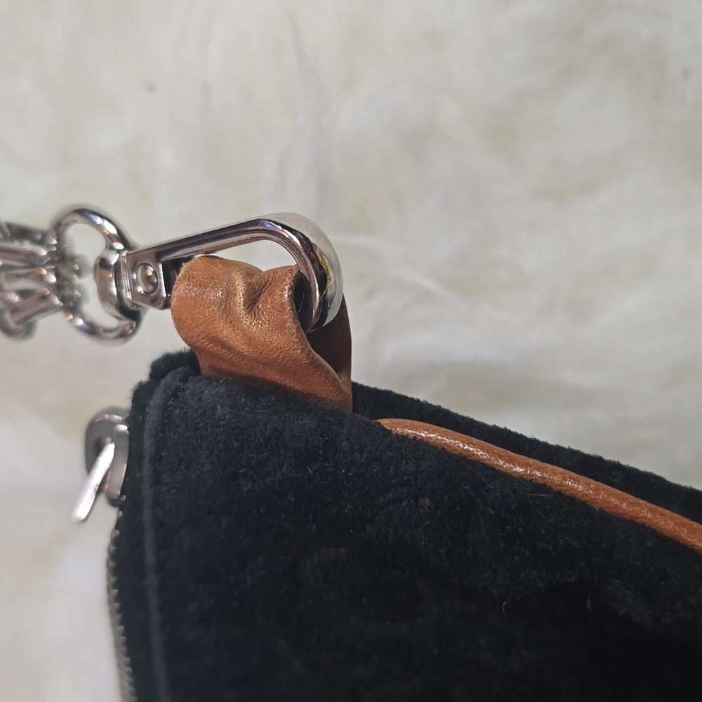 Celine Suede Leather Trim Black /tan Women's Bag‎ - Picture 12 of 15